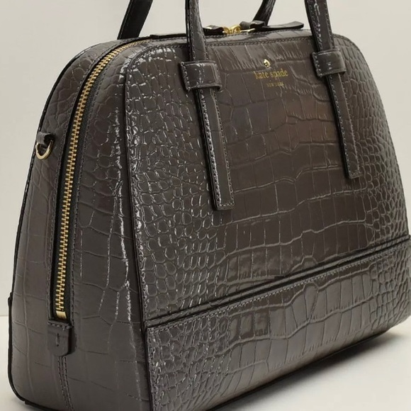 Authentic Kate Spade croc leather satchel/Crosby❤️ - Picture 6 of 8